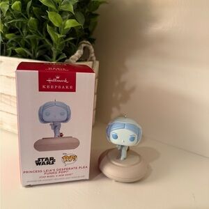 Hallmark Keepsake 2024 Ornament Star Wars Princess Leia's Desperate Plea Funko
